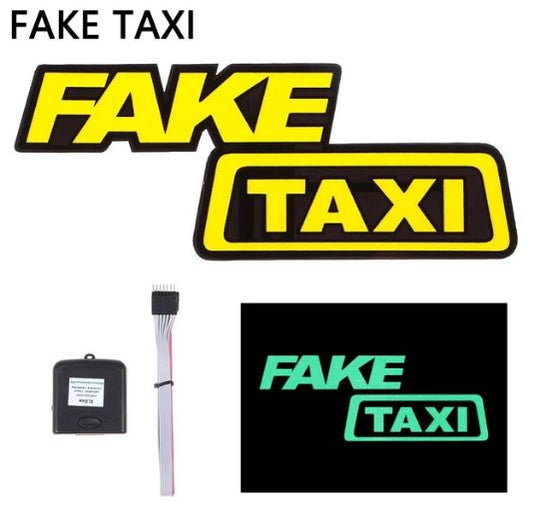 TAXI LED Car Window Sticker Windshield Electric Safety Decal Decoration Sticker Auto 1 Pc