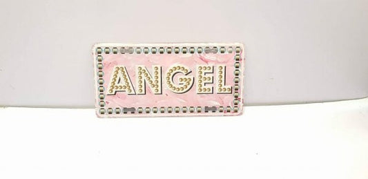 Embosed No. Plate Frame ANGEL