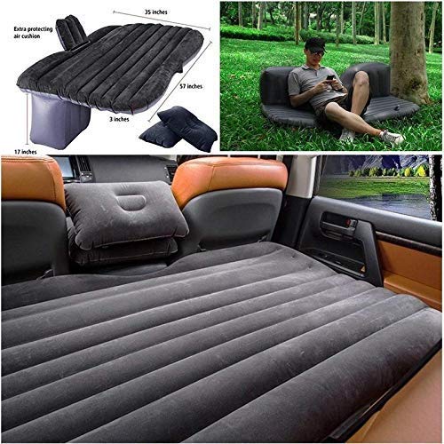 Inflatable Car Bed Mattress for Backseat (Black)