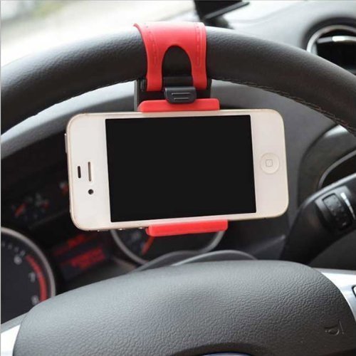 Universal Car Steering Wheel Mobile Phone Holder Adjustable 1 Pcs