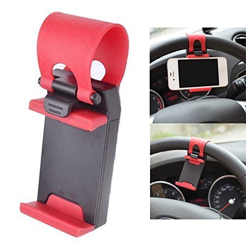 Universal Car Steering Wheel Mobile Phone Holder Adjustable 1 Pcs