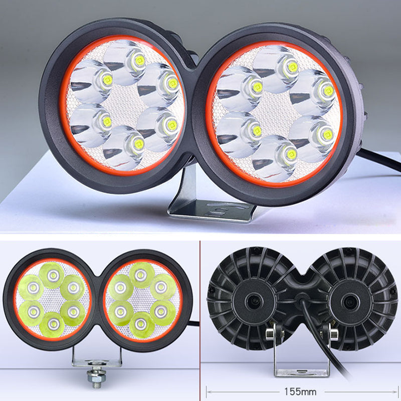 Motorcycle Bike Spotlight LED Spot Light Headlight Driving Waterproof Fog Lamp