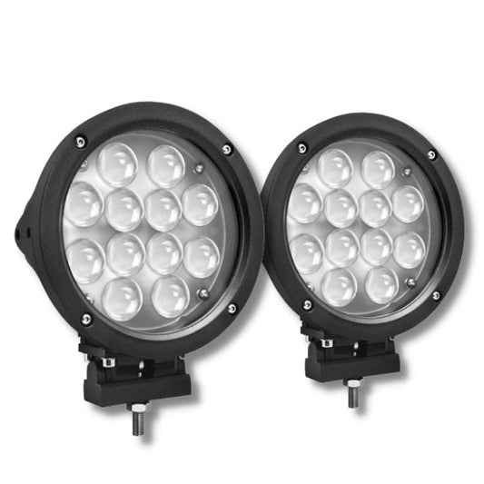 Universal Round Style Spot Light 60W Cree USA Quality 4D Lens Bar Light 2 Pcs Set