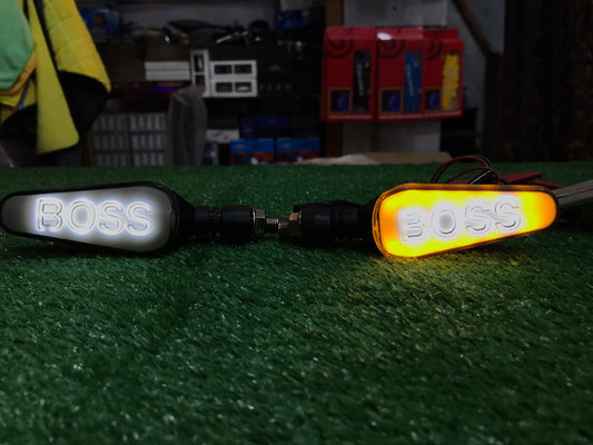 Boss Indicator Audi Running Style With DRL White - Yellow 2 Pcs Set