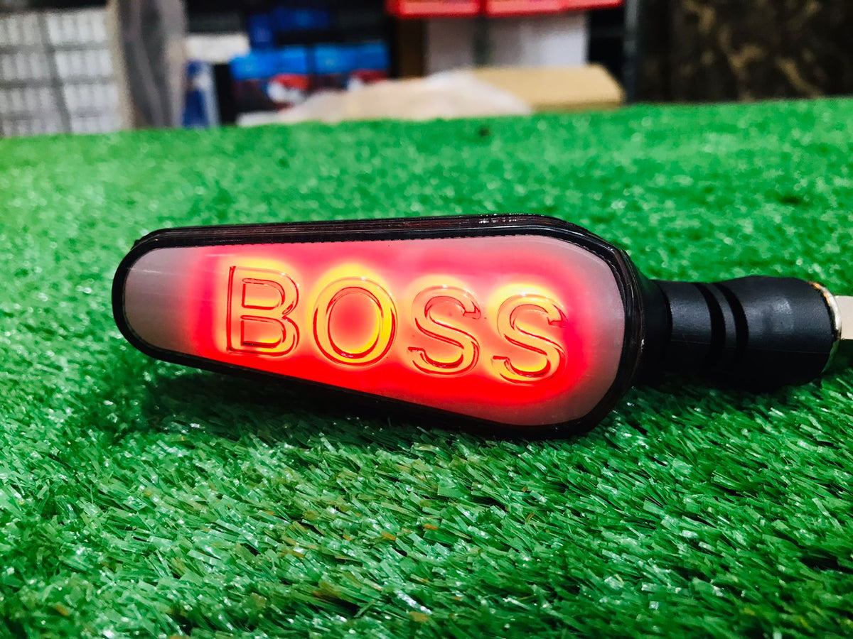 Boss Indicator Audi Running Style With DRL Red - Yellow 4 Pcs Set