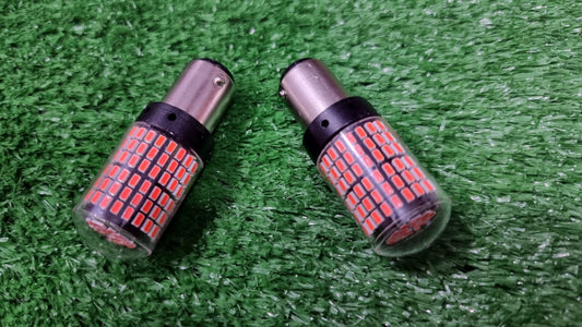 S25 SMD Bulb Brake Light Double Point Red 2 Pcs Set