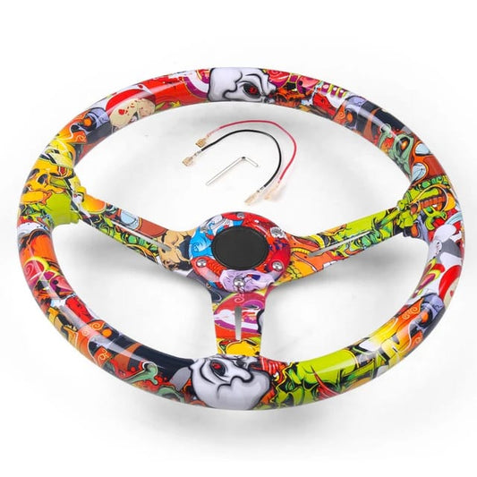 Universal Hydro Fobic Semi Deep Dish Steering Funky Style 3