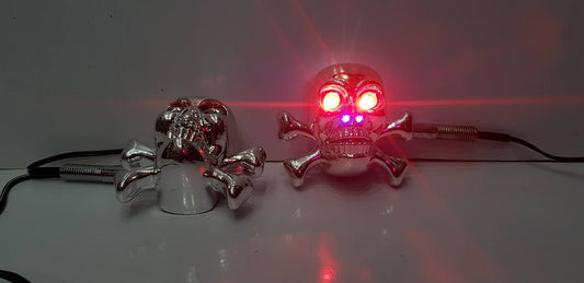 Bike Side Indicator Skull Style 2 Pcs Set