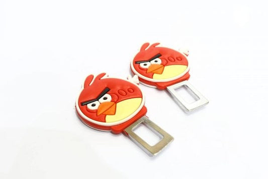 Custom Seat Belt Waring Canceler Clips Angry Bird Style