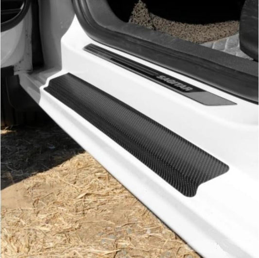 Universal Carbon Car Door Sills Stickers Tape Suzuki 4 Pcs Set