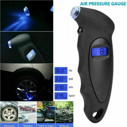 DIGITAL CAR TIRE TYRE AIR PRESSURE GAUGE METER LCD DISPLAY