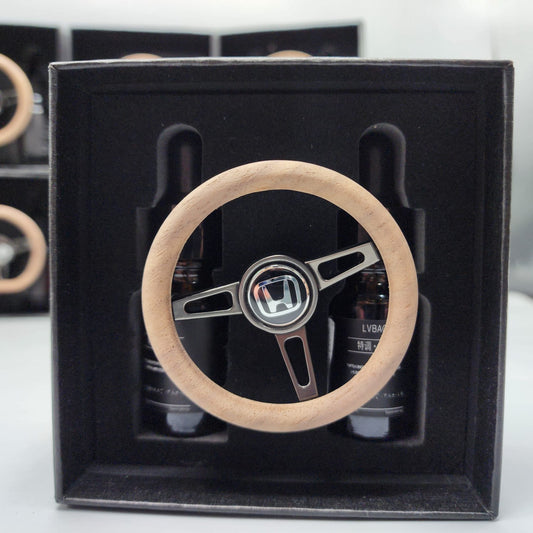 Honda Mini Steering Wheel Car perfume Long lasting Fragrance For AC Grill Circle Shape Air Conditioner