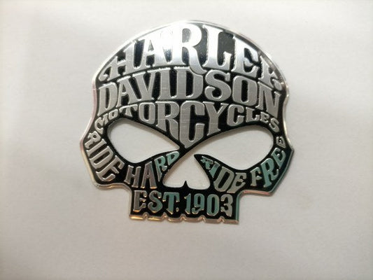 Harley Skull Metal Logo