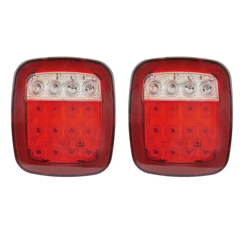 Universal Jeep Back Light 16LED Wrangler JK TJ CJ YJ Model Universal Style 2 Pcs Set